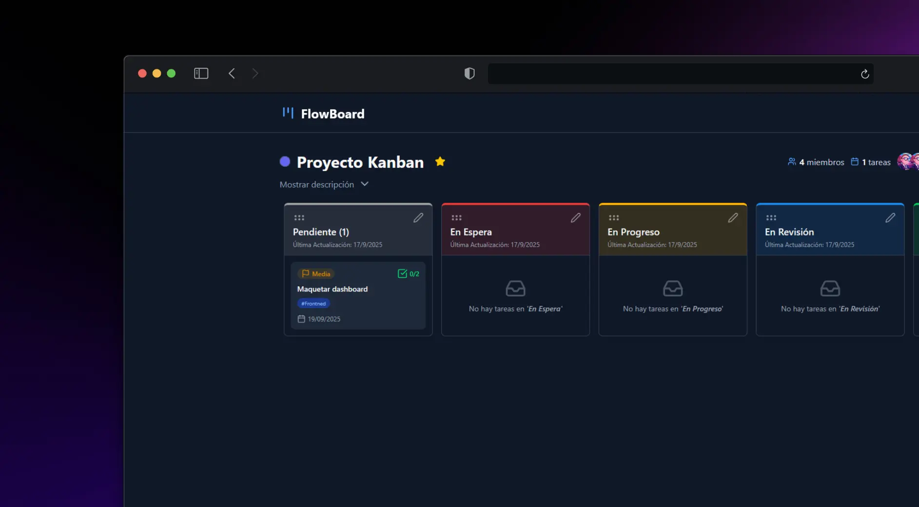 Imagen del proyecto FlowBoard